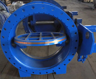 AWWA DN1000 Worm Gear Eccentric Butterfly Valve / Industrial Butterfly Valve Casting Iron উপাদান